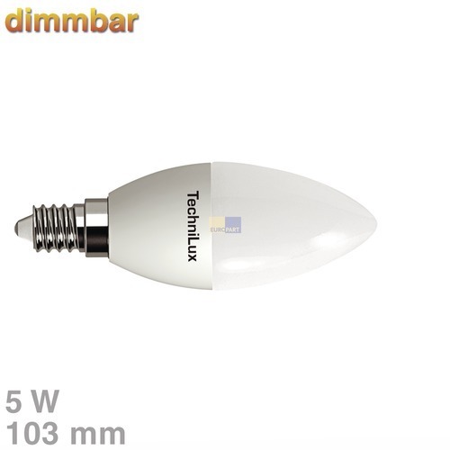 Klick zeigt Details von LED-Lampe E14 5W warmweiß matt dimmbar