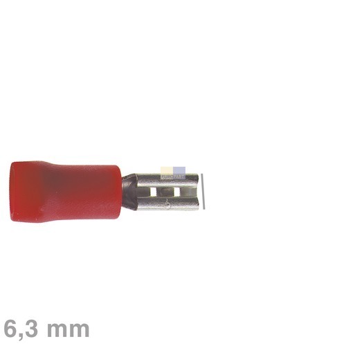 Klick zeigt Details von Flachsteckhülse rot 6,3mm