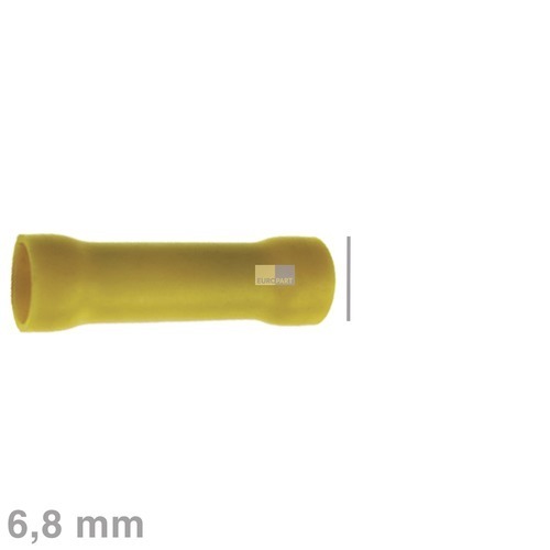 Klick zeigt Details von Stoßverbinder gelb 6,8mm