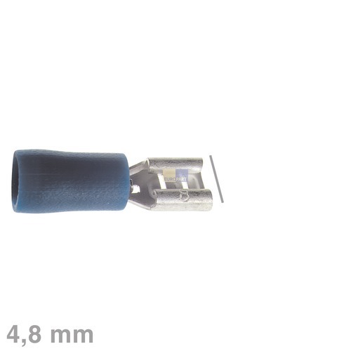Klick zeigt Details von Flachsteckhülse blau 4,8mm