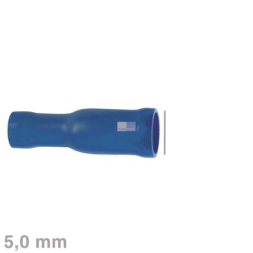 Klick zeigt Details von Rundsteckhülse blau 5,0mm