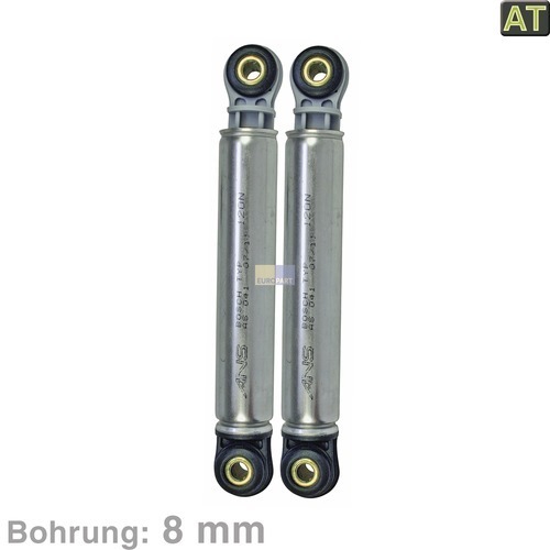 Klick zeigt Details von Stoßdämpfer 120N, 2 Stück, AT!, passend u.a. für BSH-Gruppe/Bosch/Siemens, Miele..