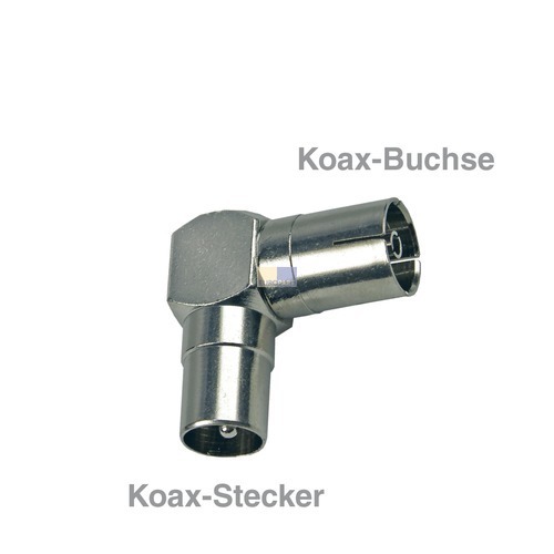 Klick zeigt Details von Koax-Adapter Stecker/Buchse,