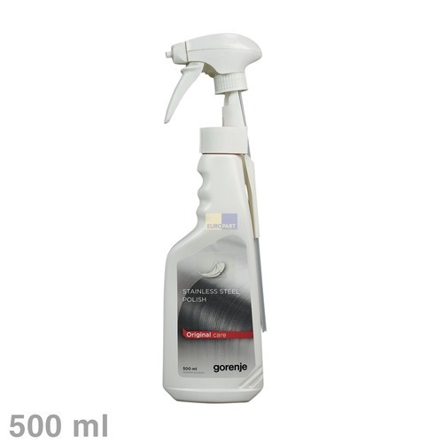 Klick zeigt Details von Edelstahlpflege Spray Gorenje 308134 Cleaner3 Original 500ml (NICHT MEHR LIEFERBAR!!!)