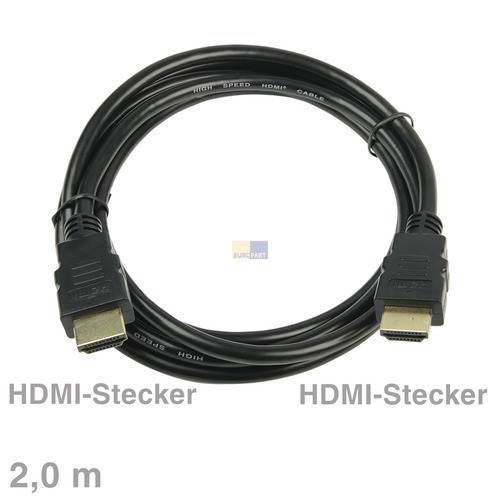 Klick zeigt Details von Kabel HDMI-Verbindungskabel Stecker/Stecker 2m