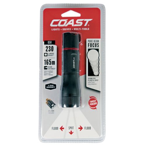 Klick zeigt Details von LED-Taschenlampe Coast G50
