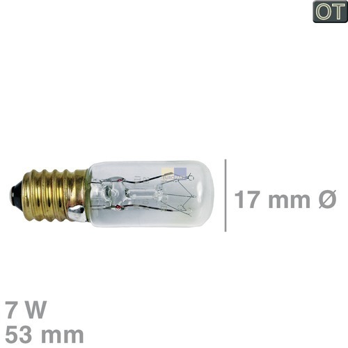 Klick zeigt Details von Lampe E14 7W 230-240V, Electrolux-Konzern/AEG.. 112552001/3.