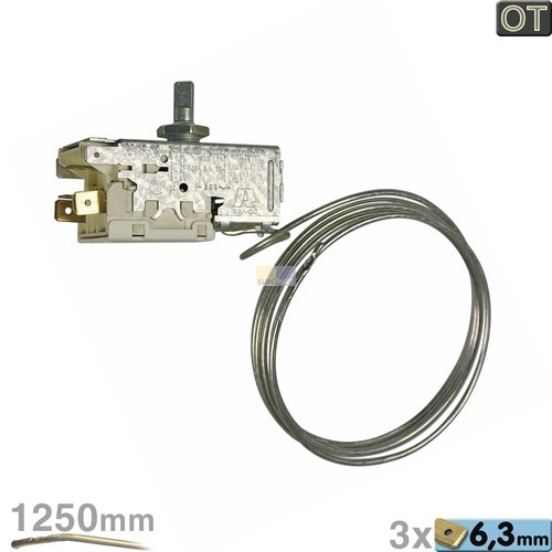 Klick zeigt Details von ORIGINAL Thermostat Regler Kühlschrank AEG Ranco K56-L1900 205471001 Privileg Quelle