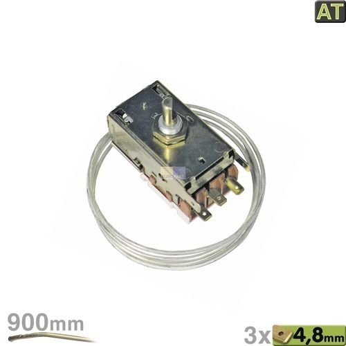 Klick zeigt Details von Thermostat K57-H5521 Ranco 900mm Kapillarrohr 3x4,8mm AMP