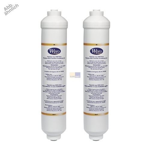 Klick zeigt Details von Wasserfilter für US-Kühlgerät, Wpro SMS200, 2 Stück