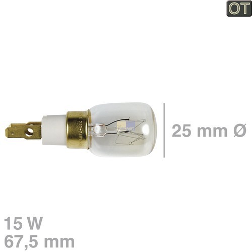 Klick zeigt Details von Lampe 15W 220-240V TClick T25