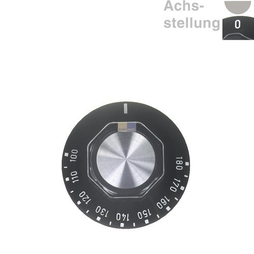 Klick zeigt Details von Knebel für Thermostat 100-180°,