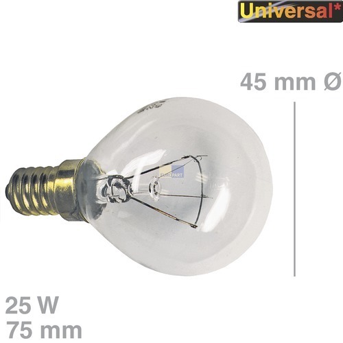 Klick zeigt Details von Lampe E14 25W 220/230V, Universal!,