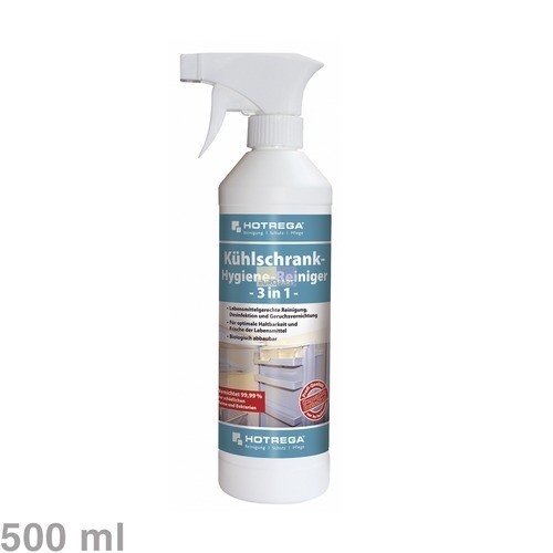 Klick zeigt Details von Kühlschrank-Hygiene-Reiniger 3in1 Hotrega 500ml,