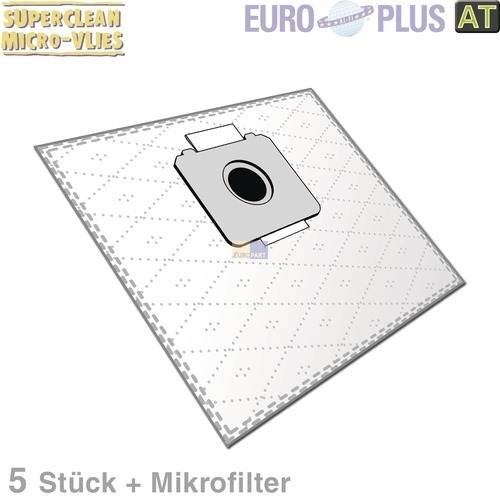 Klick zeigt Details von Filterbeutel Europlus A1016 Vlies u.a. wie AEG Gr.28 5 Stk