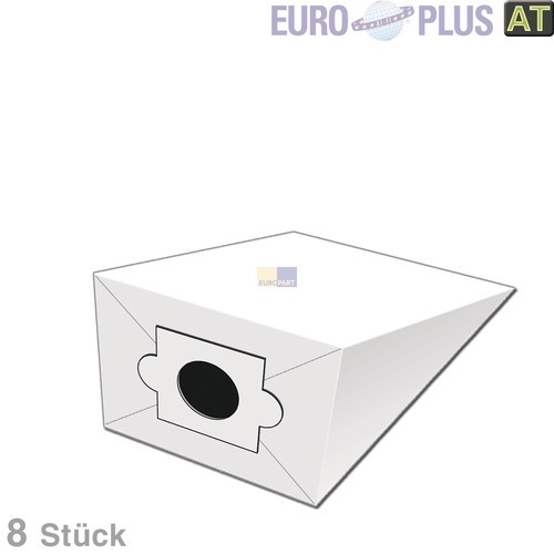 Klick zeigt Details von Filterbeutel Europlus AKA1501 für Bodenstaubsauger 8 Stk