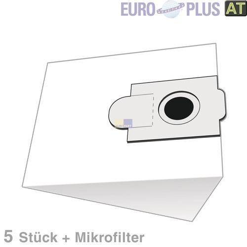Klick zeigt Details von Filterbeutel Europlus EIO1602 für Bodenstaubsauger 5 Stk