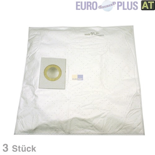 Klick zeigt Details von Filterbeutel Europlus IND20 u.a. für Hoover, Kärcher 3 Stk