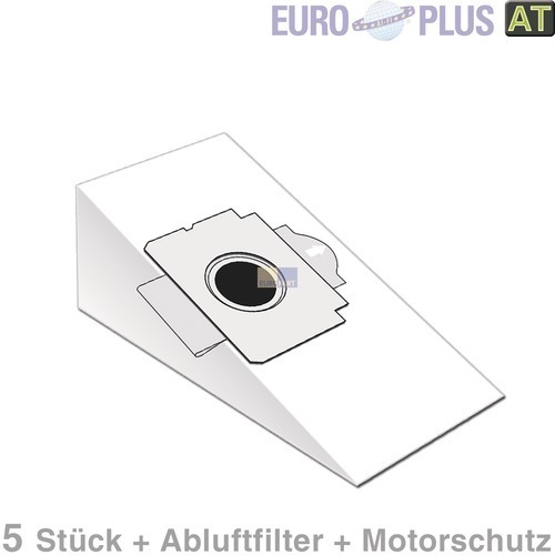 Klick zeigt Details von Filterbeutel Europlus MX908 u.a. für Moulinex Powerclean 5 Stk