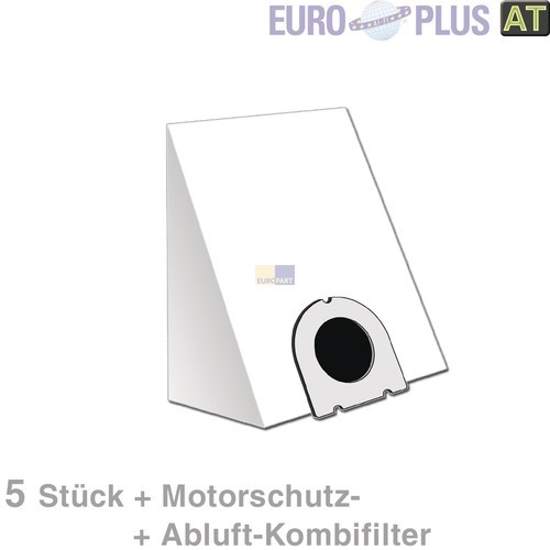 Klick zeigt Details von Filterbeutel Europlus OM1580 u.a. für Eta, Elin, Famulus 5 Stk