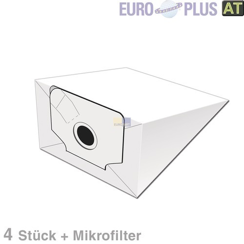 Klick zeigt Details von Filterbeutel Europlus P2040 u.a. für Electrolux Z Serie 4 Stk
