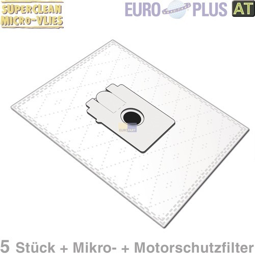 Klick zeigt Details von Filterbeutel Europlus S4020 Vlies u.a. für Bosch, Siemens 5 Stk