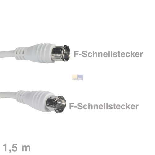 Klick zeigt Details von Kabel F-Anschlusskabel F-Stecker/F-Stecker 1,5m