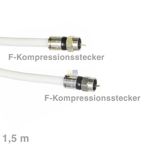 Klick zeigt Details von Kabel F-Anschlusskabel mit F-Kompressionsstecker 1,5m