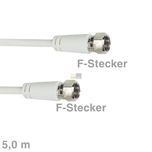Klick zeigt Details von Kabel F-Anschlusskabel F-Stecker/F-Stecker 5m,