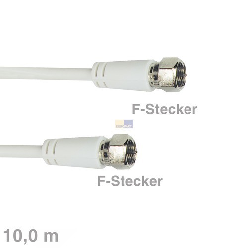 Klick zeigt Details von Kabel F-Anschlusskabel F-Stecker/F-Stecker 10m,