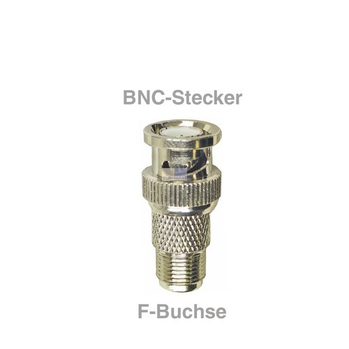 Klick zeigt Details von Adapter F-Buchse/BNC-Stecker (NICHT MEHR LIEFERBAR!!!)