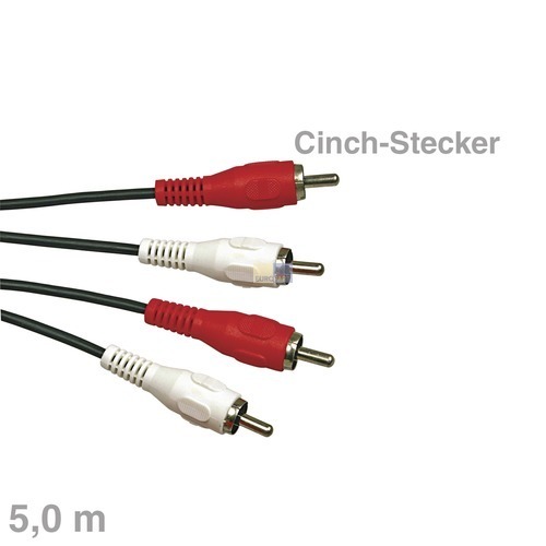Klick zeigt Details von Kabel Cinch-Kabel Stecker/Stecker 5m,