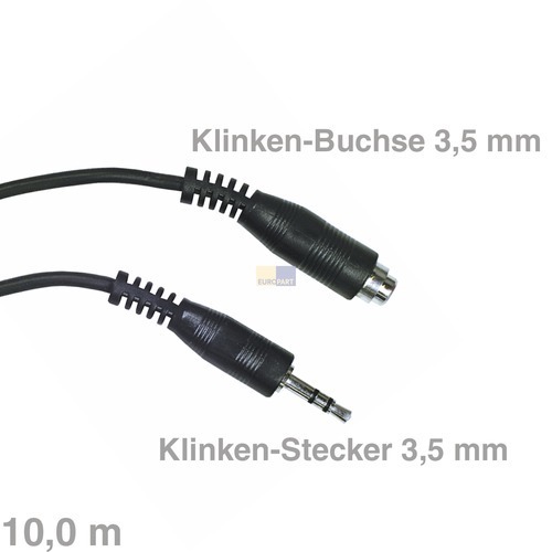 Klick zeigt Details von Kabel Klinken-Kabel Stecker/Buchse 10m,