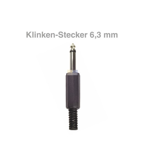 Klick zeigt Details von Klinken-Stecker Mono 6,3mm