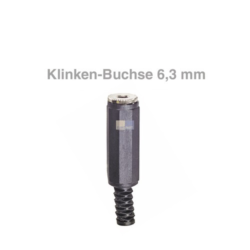 Klinken-Kupplung Mono 6,3mm (NICHT MEHR LIEFERBAR!!)