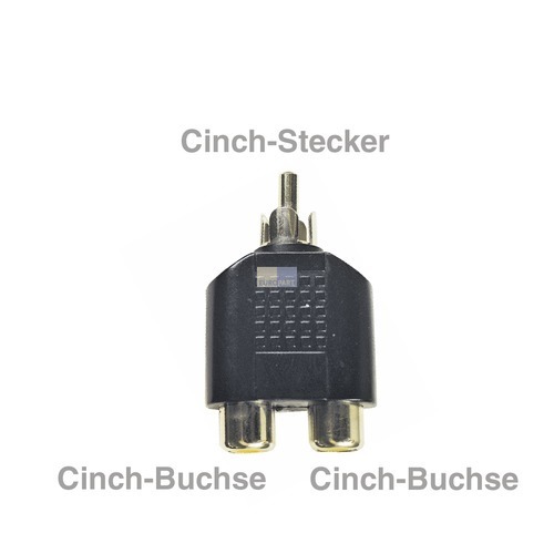 Klick zeigt Details von Cinch-Adapter Stecker/2xBuchse