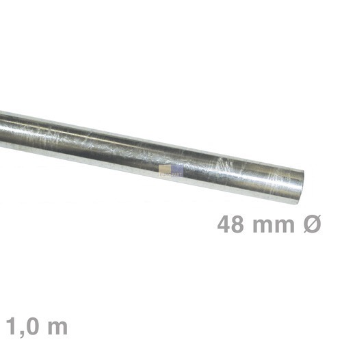 Klick zeigt Details von Mastrohr 48mmØ Stahl 1m