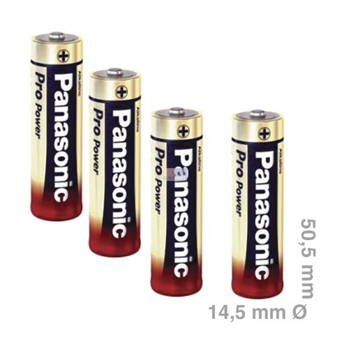 Klick zeigt Details von Batterie Mignon LR06PPG Panasonic, 4 Stück,