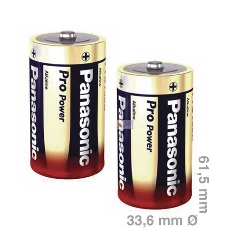 Batterie Mono LR20PPG Panasonic, 2 Stück,