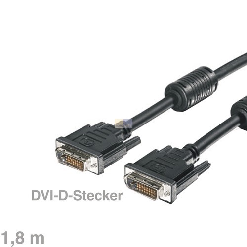 Klick zeigt Details von Kabel DVI-D-Kabel Stecker/Stecker 1,8m