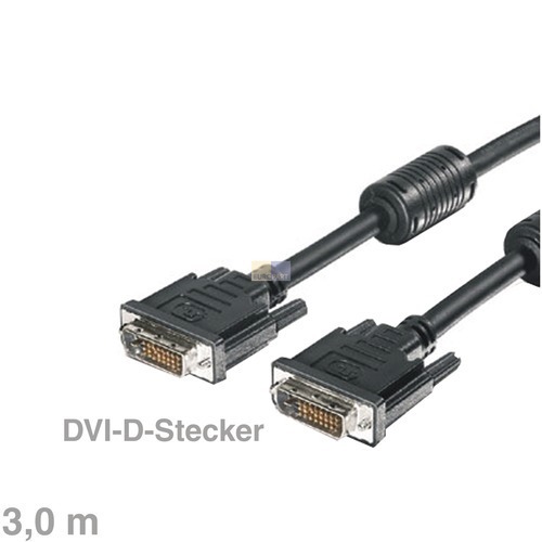 Klick zeigt Details von Kabel DVI-D-Kabel Stecker/Stecker 3m
