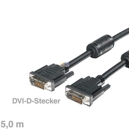 Klick zeigt Details von Kabel DVI-D-Kabel Stecker/Stecker 5m,
