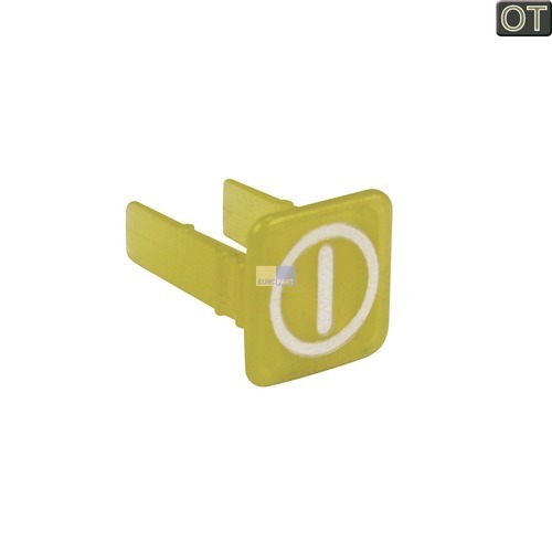 Klick zeigt Details von Linse gelb, Betriebsanzeigesymbol, für Kontrolllampe
