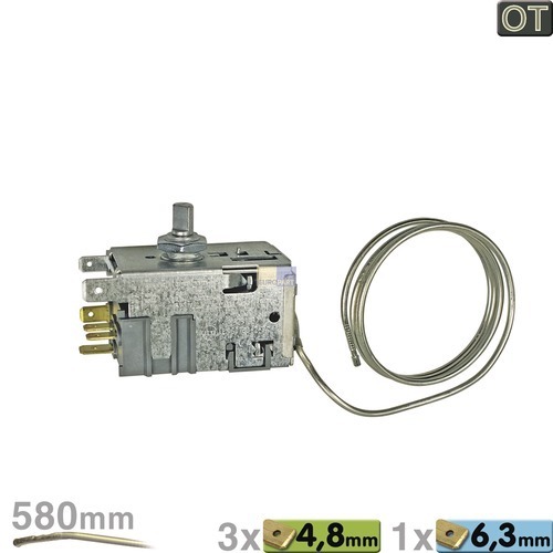 Klick zeigt Details von Thermostat 077B6700 Danfoss, BSH-Gruppe/Bosch/Siemens.. 00170459.