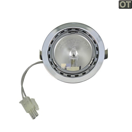 Klick zeigt Details von Lampe Halogenlampe G4 20W 12V kpl. mit Kabel, BSH-Gruppe/Bosch/Siemens.. 00175069.