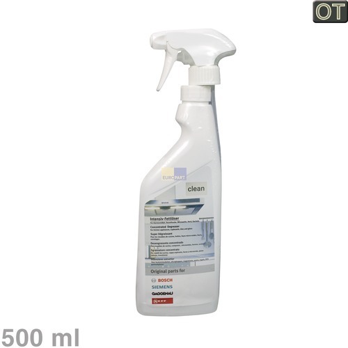 Klick zeigt Details von Fettlöser BSH clean 500ml, BSH-Gruppe/Bosch/Siemens.. 00311297.